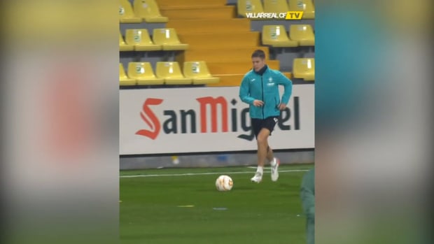 Villarreal’s last training before facing Man United